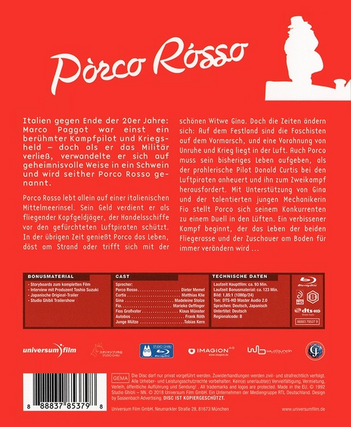 Pòrco Rósso (Studio Ghibli Blu-ray Collection)