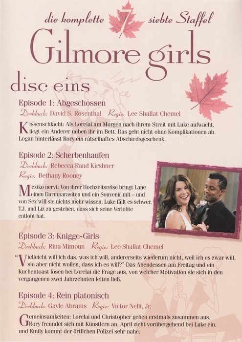 Gilmore Girls: Die komplette siebte Staffel: Disc Eins