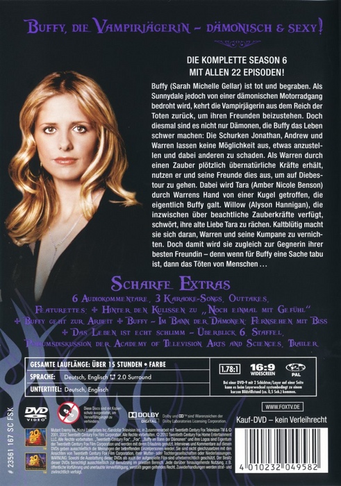 Buffy: Im Bann der Dämonen: Season 6: Disc 2
